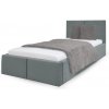 Wilsondo Čalúnená posteľ s úložným priestorom Izabela 90x200 - sivá Wilsondo Čalúnená posteľ s úložným priestorom Izabela 90x200 - sivá