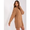 Pletené rolákové šaty LC-SK-1561.72P camel