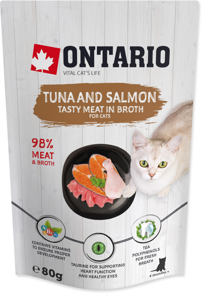 Ontario Tuna and Salmon in Broth 80 g