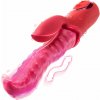 SuperLove Wriggling Tongue Powerful Dual Vibrator Red