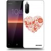 Picasee silikónový čierny obal pre Sony Xperia 10 II - Veľké srdce Picasee silikónový čierny obal pre Sony Xperia 10 II - Veľké srdce