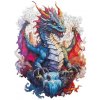 Dřevěné puzzle Drak - Dřevěné puzzle Drak -