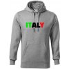 Italy Nápis - Mikina pánska Cape s kapucňou - 3XL ( Tmavosivý melír ) Italy Nápis - Mikina pánska Cape s kapucňou - 3XL ( Tmavosivý melír )