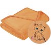 Brotex Detská micro deka 75x100cm lososová s výšivkou Brotex Detská micro deka 75x100cm lososová s výšivkou