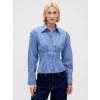 GAP Popelínová košeľa Fitted Shirt Modrá S Modrá Modrá GAP Popelínová košeľa Fitted Shirt Modrá S Modrá Modrá