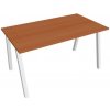 Hobis Pracovný stôl UNI A, 140x75,5x80 cm, čerešňa/biela Hobis Pracovný stôl UNI A, 140x75,5x80 cm, čerešňa/biela