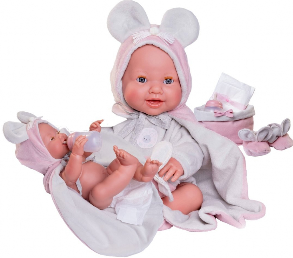 Antonio Juan 50392 MIA mrkací a čůrající realistická miminko s celovinylovým tělem 42 cm