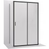 CERANO - Trostenný sprchovací kút Varone LINE UL/P - 6 mm - čierna matná, mliečne sklo - 110x70 cm - posuvný CERANO - Trostenný sprchovací kút Varone LINE UL/P - 6 mm - čierna matná, mliečne sklo - 110x70 cm - posuvný