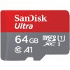 Pamäťová karta SanDisk MicroSDXC Ultra 64GB + SD adaptér (SDSQUAB-064G-GN6MA) Pamäťová karta SanDisk MicroSDXC Ultra 64GB + SD adaptér (SDSQUAB-064G-GN6MA)
