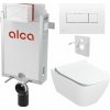 Sada Alcadrain pre montáž na stenu, toaleta Smyle Sq., sedadlo s tlačidlom, biela M370 KAE160 1 set Sada Alcadrain pre montáž na stenu, toaleta Smyle Sq., sedadlo s tlačidlom, biela M370 KAE160 1 set