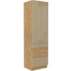 Bývaj s nami SK, AXEL kuchynská skriňa 60 DK 210 2F, capucino/dub artisan LTD,MDF Bývaj s nami SK, AXEL kuchynská skriňa 60 DK 210 2F, capucino/dub artisan LTD,MDF