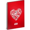 Baagl Spirálový blok Star Wars Red nelinkovaný A5 Baagl Spirálový blok Star Wars Red nelinkovaný A5