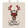 Bavlnená nákupná taška prírodná s potlačou New Baby Merry Christmas Bavlnená nákupná taška prírodná s potlačou New Baby Merry Christmas