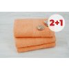 Set 2 uterákov EKONOM marhuľový + uterák ZADARMO Set 2 uterákov EKONOM marhuľový + uterák ZADARMO