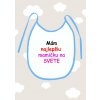 Detský podbradník Mám naj mamičku modrý Detský podbradník Mám naj mamičku modrý