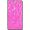Sklenené hodiny vertikálne Pink brokát 30x60 cm Sklenené hodiny vertikálne Pink brokát 30x60 cm