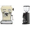Ascaso Dream ONE, Sweet Cream + Eureka Atom W 75, black Ascaso Dream ONE, Sweet Cream + Eureka Atom W 75, black