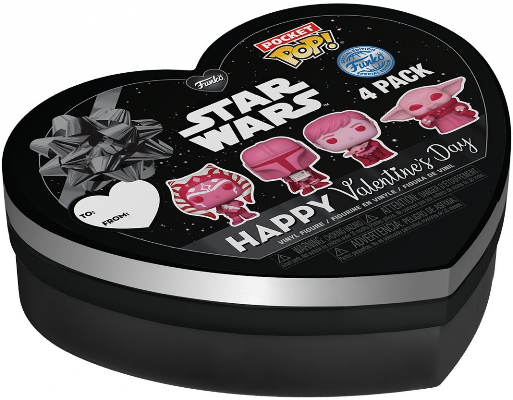 Funko POP! Star Wars Valentines Pocket 4-balení 4 cm