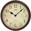 AMS Design Nástenné hodiny s teplomerom, barometrom a vlhkomerom 9463 AMS Design Nástenné hodiny s teplomerom, barometrom a vlhkomerom 9463