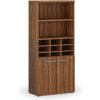 Triediaci regál s dverami PRIMO WOOD, 800 x 420 x 1781 mm, 9 priehradok, orech Triediaci regál s dverami PRIMO WOOD, 800 x 420 x 1781 mm, 9 priehradok, orech