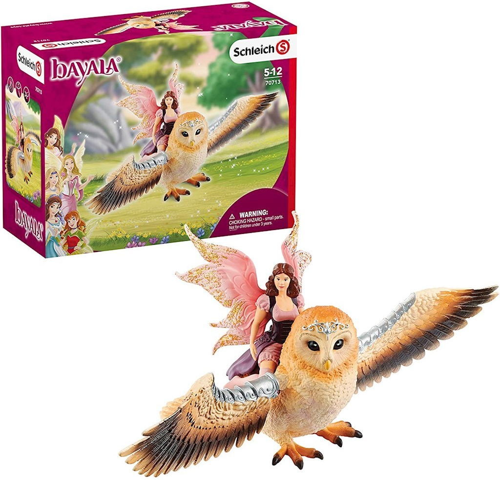 Schleich 70713 Elfí víla na třpytivé sově