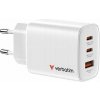 Verbatim Essentials GaN Charger 65W 2xUSB-C/1xUSB-A weiß 32353 Verbatim Essentials GaN Charger 65W 2xUSB-C/1xUSB-A weiß 32353