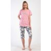Vienetta Dámské pyžamo kapri Ovečka - lososová
