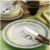 Asir | 24-dielna jedálenská súprava biela/zelená/porcelán | 711BRN1107 Asir | 24-dielna jedálenská súprava biela/zelená/porcelán | 711BRN1107