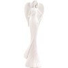 Biely anjel s prúžkom držiaci srdce – 30 cm, polyresin Biely anjel s prúžkom držiaci srdce – 30 cm, polyresin