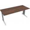 Hobis Pracovný stôl Flex, 180x75,5x80 cm, orech/kov Hobis Pracovný stôl Flex, 180x75,5x80 cm, orech/kov