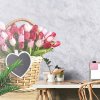 Fototapeta tulipány v drevenom košíku Fototapeta tulipány v drevenom košíku