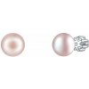 Olivie Stříbrné 7mm náušnice PERLY PINK 7985 Ag 925; ≤1,5 g. Olivie Stříbrné 7mm náušnice PERLY PINK 7985 Ag 925; ≤1,5 g.