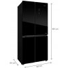 Americká chladnička LA8383BC BLACK Americká chladnička LA8383BC BLACK