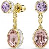 Swarovski Trblietavé pozlátené náušnice 2v1 Chroma 5738478 Swarovski Trblietavé pozlátené náušnice 2v1 Chroma 5738478