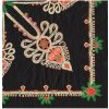 Eko servítky na dekupáž Parzenica Pattern Black - 1ks Eko servítky na dekupáž Parzenica Pattern Black - 1ks