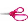 Nožnice, školské, 13 cm, FISKARS Glitter Kids, ružová