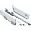 Zásuvkový výsuv Futura, nízky 90 mm, biely 450mm Zásuvkový výsuv Futura, nízky 90 mm, biely 450mm