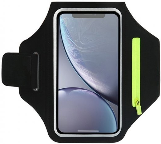 Púzdro AppleKing Športové na ruku s kapsou na kľúče a priestorom na karty iPhone - čierne