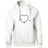 Stetoskop srdce - Oversized mikina dámská Moon - kratšia + širšia - 2XL ( Biela ) Stetoskop srdce - Oversized mikina dámská Moon - kratšia + širšia - 2XL ( Biela )