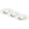 LED vstavané svietidlo Briloner IP23 3x5 W 460 lm 3000 K biele 3 ks LED vstavané svietidlo Briloner IP23 3x5 W 460 lm 3000 K biele 3 ks