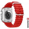 SWISSTEN SILICONE BAND FOR APPLE WATCH - MARINE STRAPS 42 / 44 / 45 / 49 mm RED 46000402 SWISSTEN SILICONE BAND FOR APPLE WATCH - MARINE STRAPS 42 / 44 / 45 / 49 mm RED 46000402