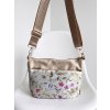 Dámska crossbody kabelka béžová kvetovaná | Grosso bag Dámska crossbody kabelka béžová kvetovaná | Grosso bag