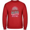 AWDis Mikina - Pozitívna myseľ, život - Ohnivá červená - S - Pánske AWDis Mikina - Pozitívna myseľ, život - Ohnivá červená - S - Pánske