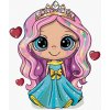 Diamondi Diamantové maľovanie - DIEVČA PRINCEZNÁ SO SRDIEČKAMI Rámovanie: vypnuté plátno na rám, Rozmer: 40x50 cm Diamondi Diamantové maľovanie - DIEVČA PRINCEZNÁ SO SRDIEČKAMI Rámovanie: vypnuté plátno na rám, Rozmer: 40x50 cm