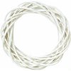 Veniec prútený 25x6cm biely, na dekorovanie Veniec prútený 25x6cm biely, na dekorovanie
