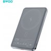 BWOO Ultra Slim Power Bank P79 5000mAh 20W s Magsafe magnetickým nabíjením šedá BWOO Ultra Slim Power Bank P79 5000mAh 20W s Magsafe magnetickým nabíjením šedá