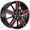 RONAL R67 8x18 5x112 ET45 black polished red left