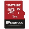 Patriot EP Express/Micro SDXC/1TB/UHS-I U3 / Class 10 PEF1TEPEXMCX Patriot EP Express/Micro SDXC/1TB/UHS-I U3 / Class 10 PEF1TEPEXMCX