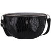 Na bedrá dámske veganské kožené kabelky Wojewodzic čierne krokodíl 31943/E/VC01 Na bedrá dámske veganské kožené kabelky Wojewodzic čierne krokodíl 31943/E/VC01