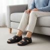 Mjartan Dámske čierne zdravotné sandále na suchý zips 529 L239 Mjartan Dámske čierne zdravotné sandále na suchý zips 529 L239